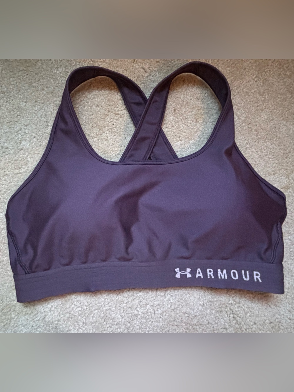 Under Armour Deep Purple Cross-Back Sports Bra